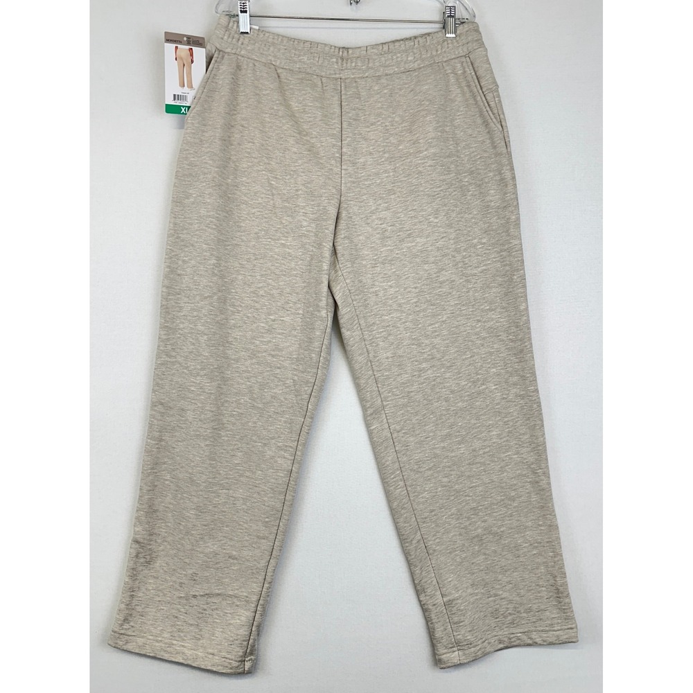 Mondetta Fleece Pants Relaxed Lounge Tan Women XL
